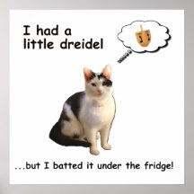 Chat de Dreidel Posters