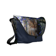 Chat de fleur sacoche