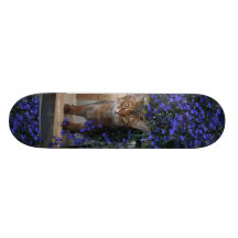 Chat de fleur skateboard