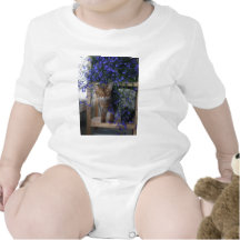 Chat de fleur t-shirt