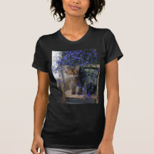 Chat de fleur t-shirts