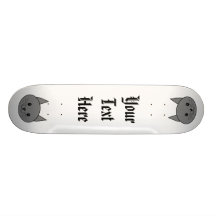 Chat de gris fumeux skateboards personnalisés