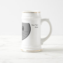 Chat de gris fumeux tasses à café
