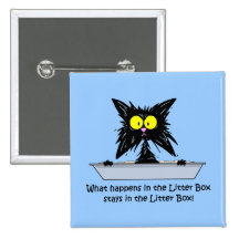 Chat de Litterbox Badge