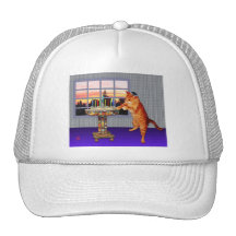 Chat de Menorah Casquette De Camionneur