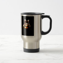 chat de minou de chevalier tasse à café