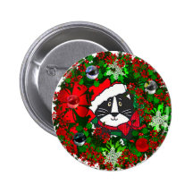 Chat de Noël Pin's