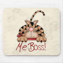 Chat de patron tapis de souris