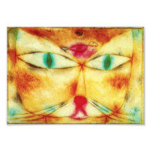 Chat de Paul Klee et copie de photo d'oiseau