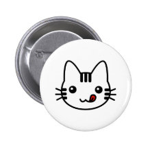 Chat de sushi badges avec agrafe