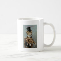 Chat de Tom habillé au Nines Mugs À Café