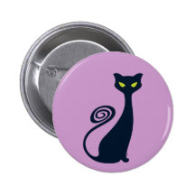 Chat de vampire avec les yeux verts badges