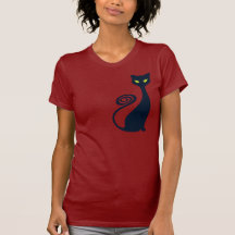 Chat de vampire avec les yeux verts t-shirt