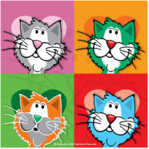 Chat d'édredon d'art de bruit photo en relief