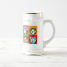 Chat d'édredon d'art de bruit tasse