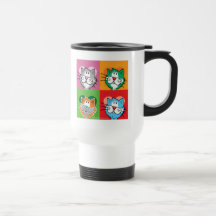 Chat d'édredon d'art de bruit tasse à café