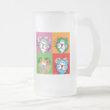 Chat d'édredon d'art de bruit tasse à café