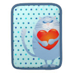 Chat doux dans l'amour, douille d'iPad Poches iPad