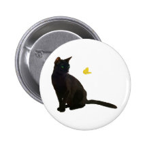 Chat et papillon de Bombay Pin's