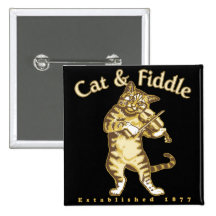Chat et violon pin's avec agrafe