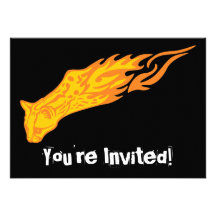 Chat flamboyant #3 invitations personnalisées