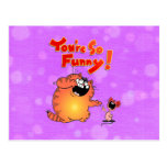 chat idiot carte postale