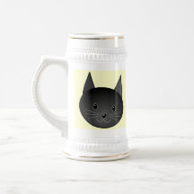 Chat. Kitty. noir adorable Tasse