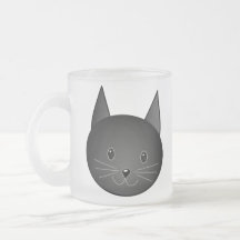 Chat. Kitty. noir mignon Mug