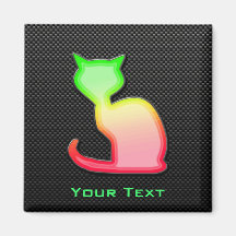 Chat lisse aimant
