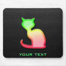 Chat lisse tapis de souris