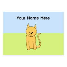 Chat mignon de gingembre modèles de cartes de visite