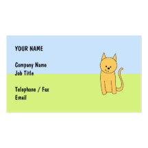 Chat mignon de gingembre cartes de visite personnelles