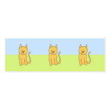 Chat mignon de gingembre cartes de visite personnelles