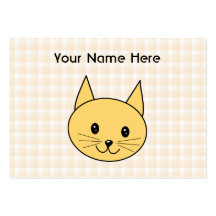 Chat mignon de gingembre. Vérifiez le fond Cartes De Visite Personnelles