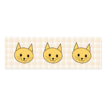 Chat mignon de gingembre. Vérifiez le fond Cartes De Visite Personnelles