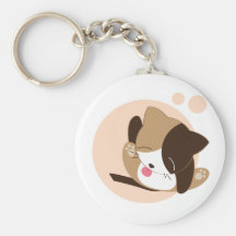 Chat mignon porte-clés
