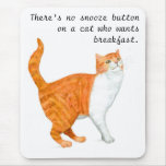 Chat" Mousepad "de gingembre Tapis De Souris