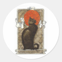 Chat noir - art Nouveau - Theophile Steinlen Adhésif