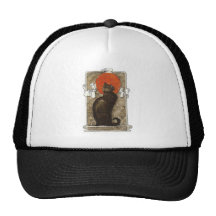 Chat noir - art Nouveau - Theophile Steinlen Casquette