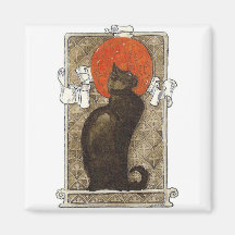 Chat noir - art Nouveau - Theophile Steinlen Magnets