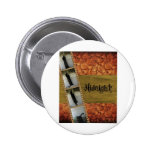 Chat noir badge avec épingle