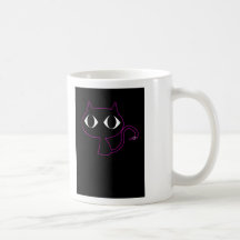 chat noir de minou tasse