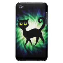 Chat noir éffrayant coques barely there iPod