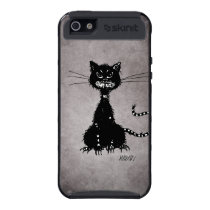 Chat noir mauvais en lambeaux grunge protecteur coque skinit