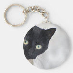 Chat noir porte-clé