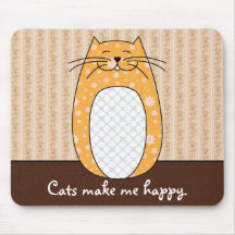 "Chat orange" Mousepad Tapis De Souris
