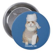 Chat orthopédique drôle badges publicitaires