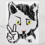 Chat paisible prospectus personnalisés