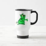 Chat perplexe de bande dessinée tasse à café