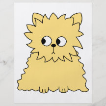 Chat persan mignon. Jaune Tract